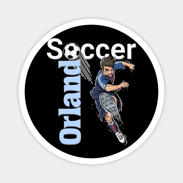 Orlando Soccer Enthusiast: Kickin' It Orlando Florida Style Magnet by Spark of Geniuz